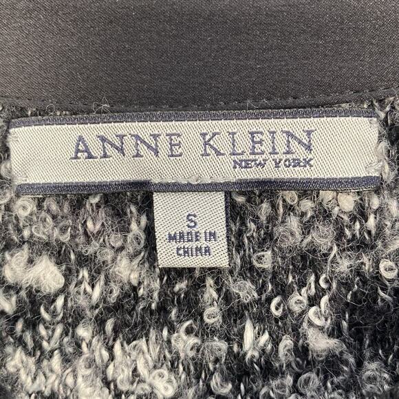 Anne Klein Silk Wool Cashmere Blend Blazer Women's Small  Black - Picture 6 of 10